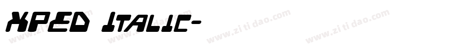 XPED Italic字体转换